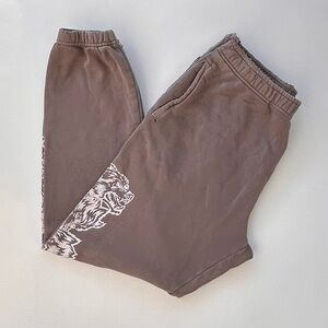 Darc Sport She Tan  Wolves Sweatpants Jogger Women’s Medium 381 / 500 Distressed